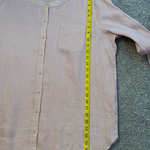 TWO By Vince Camuto Blush Button-Down Shirt Women’s Size LARGE - Picture 8 of 11